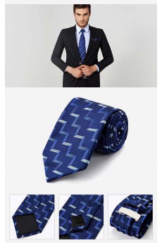 Blue Floral 100% Silk NeckTie