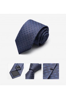 Blue Floral Microfiber Skinny Tie