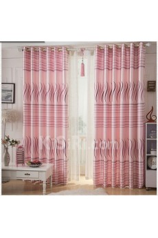 Striped Energy Saving Made to Measure Curtain (Two Panels)