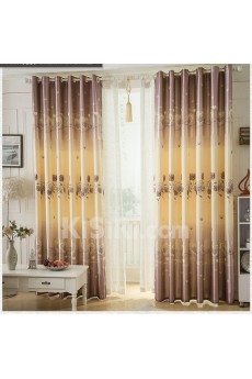 Floral Energy Saving Made to Measure Curtain (Two Panels)