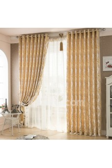 Floral Energy Saving Made to Measure Curtain (Two Panels)