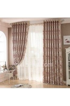 Floral Energy Saving Made to Measure Curtain (Two Panels)