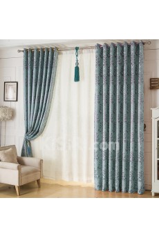 Floral Energy Saving Made to Measure Curtain (Two Panels)