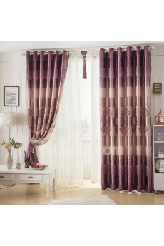 Striped Energy Saving Made to Measure Curtain (Two Panels)