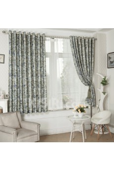 Floral Energy Saving Made to Measure Curtain (Two Panels)