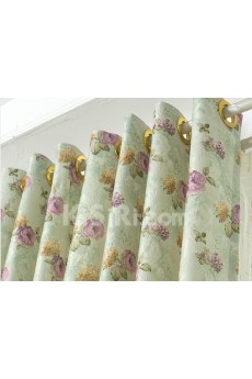 Floral Energy Saving Made to Measure Curtain (Two Panels)