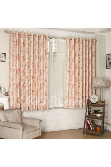 Floral Energy Saving Made to Measure Curtain (Two Panels)
