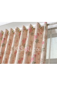 Floral Energy Saving Made to Measure Curtain (Two Panels)