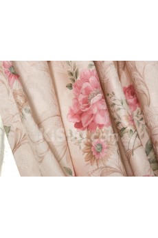 Floral Energy Saving Made to Measure Curtain (Two Panels)