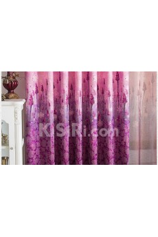 Floral Energy Saving Made to Measure Curtain (Two Panels)