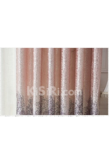 Floral Energy Saving Made to Measure Curtain (Two Panels)