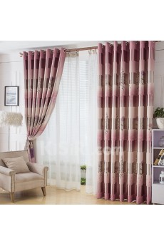 Striped Energy Saving Made to Measure Curtain (Two Panels)