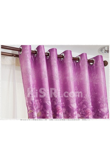 Floral Energy Saving Made to Measure Curtain (Two Panels)