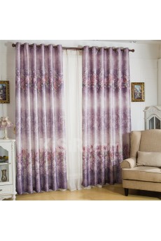 Floral Energy Saving Made to Measure Curtain (Two Panels)