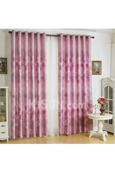 Floral Energy Saving Made to Measure Curtain (Two Panels)