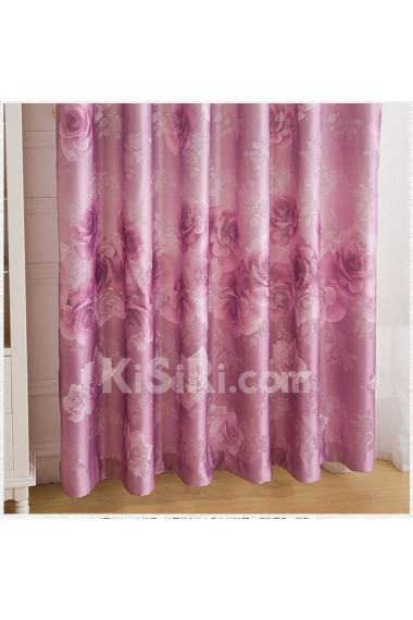 Floral Energy Saving Made to Measure Curtain (Two Panels)