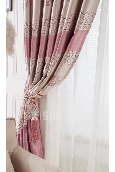 Striped Energy Saving Made to Measure Curtain (Two Panels)