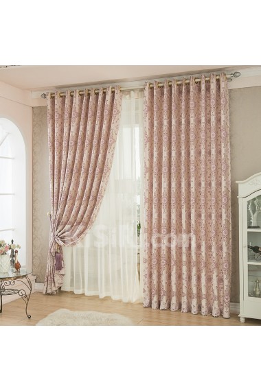 Floral Energy Saving Made to Measure Curtain (Two Panels)