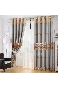 Floral Energy Saving Made to Measure Curtain (Two Panels)