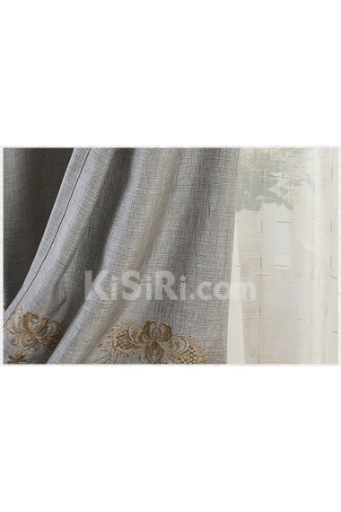 Floral Energy Saving Made to Measure Curtain (Two Panels)