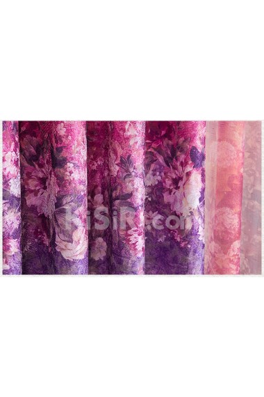 Floral Energy Saving Made to Measure Curtain (Two Panels)