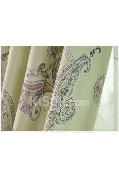 Floral Energy Saving Made to Measure Curtain (Two Panels)