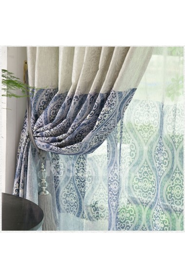 Striped Energy Saving Made to Measure Curtain (Two Panels)