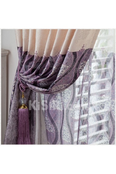 Striped Energy Saving Made to Measure Curtain (Two Panels)