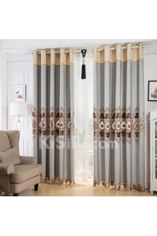 Floral Energy Saving Made to Measure Curtain (Two Panels)