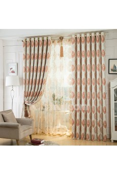 Floral Energy Saving Made to Measure Curtain (Two Panels)