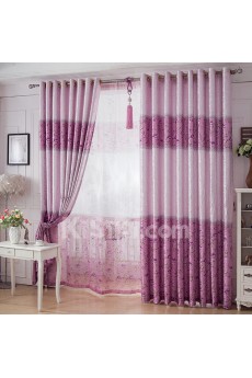 Striped Energy Saving Made to Measure Curtain (Two Panels)