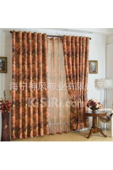 Floral Energy Saving Made to Measure Curtain (Two Panels)