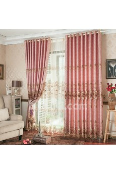 Floral Energy Saving Made to Measure Curtain (Two Panels)