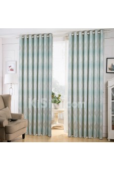 Striped Energy Saving Made to Measure Curtain (Two Panels)