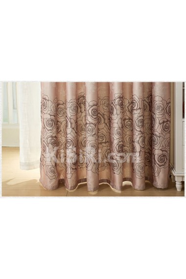 Floral Energy Saving Made to Measure Curtain (Two Panels)