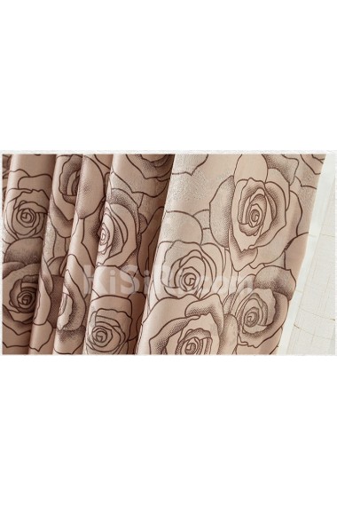Floral Energy Saving Made to Measure Curtain (Two Panels)