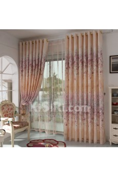 Floral Energy Saving Made to Measure Curtain (Two Panels)