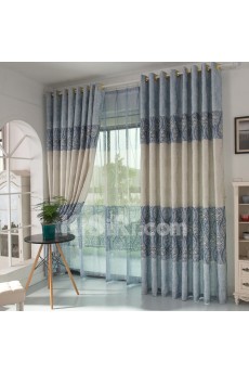 Striped Energy Saving Made to Measure Curtain (Two Panels)