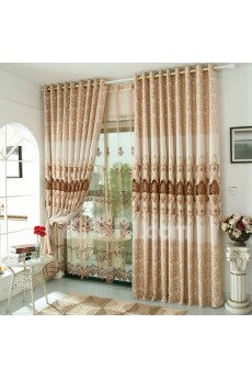 Floral Energy Saving Made to Measure Curtain (Two Panels)