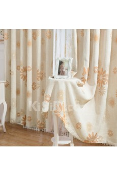 Floral Energy Saving Made to Measure Curtain (Two Panels)