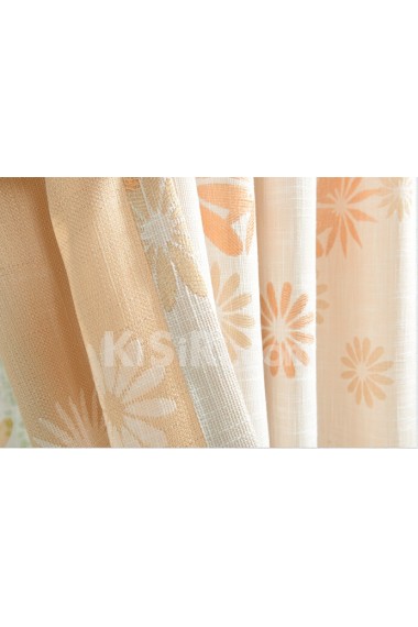 Floral Energy Saving Made to Measure Curtain (Two Panels)