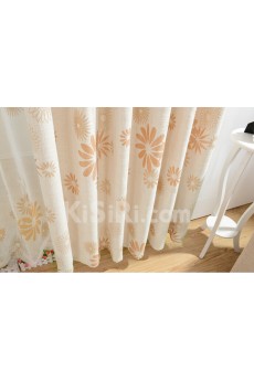 Floral Energy Saving Made to Measure Curtain (Two Panels)