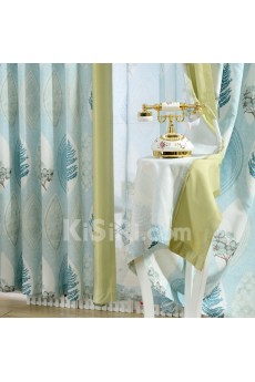 Floral Energy Saving Made to Measure Curtain (Two Panels)