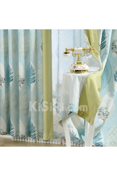 Floral Energy Saving Made to Measure Curtain (Two Panels)