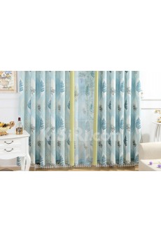 Floral Energy Saving Made to Measure Curtain (Two Panels)