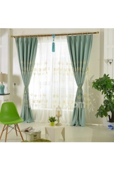 Floral Energy Saving Made to Measure Curtain (Two Panels)