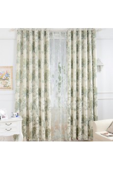 Floral Energy Saving Made to Measure Curtain (Two Panels)