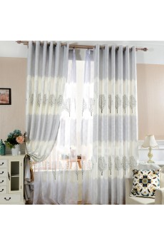 Striped Energy Saving Made to Measure Curtain (Two Panels)