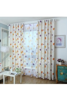 Polka Dot Energy Saving Made to Measure Curtain (Two Panels)