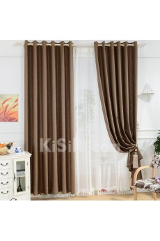 Solid Energy Saving Made to Measure Curtain (Two Panels)